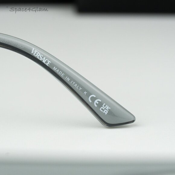 BRAND NEW Versace VE3363U 5496 Grey Demo Square Unisex Eyeglasses VE 3363U - Picture 5 of 6